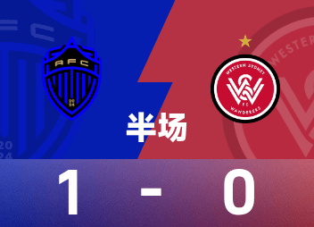 Hiệp 1 Australian Super League: Randall ghi bàn từ vòng ngoài, Auckland tạm dẫn Western Sydney Wanderers 1-0